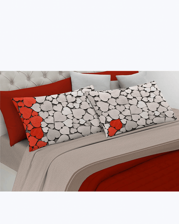 Set Lenzuola Letto Matrimoniale Made in Italy - Cuori di Legno Cuori Di Legno 2 Piazze